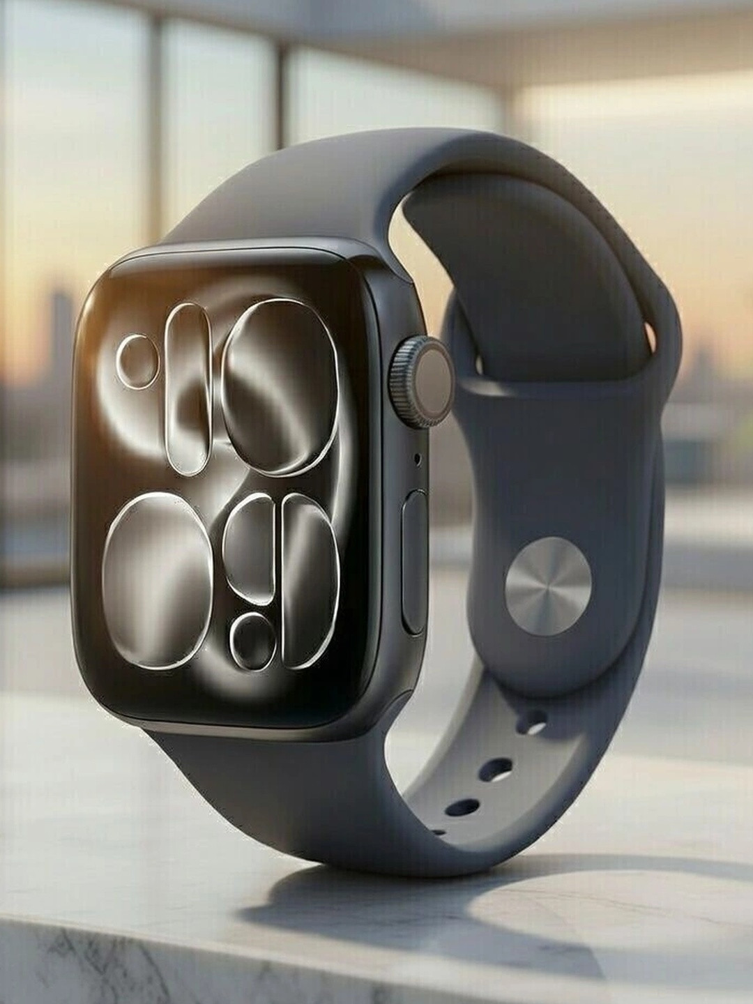 WEKTU Silicon Rectangular Running Smart Watches