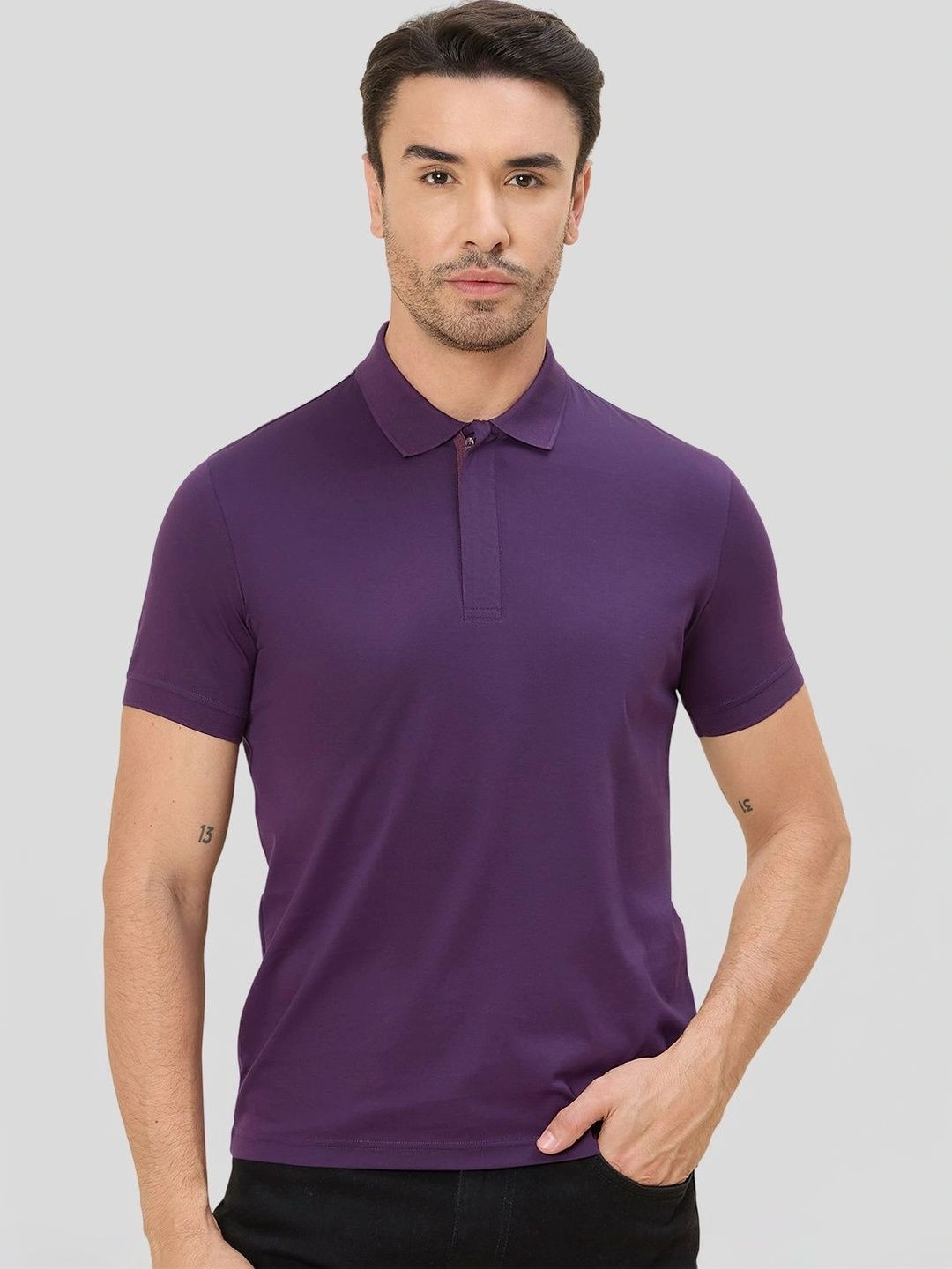 Verosmart Men's Premium Supima Cotton Smooth Surface Regular Fit Polo T-Shirt