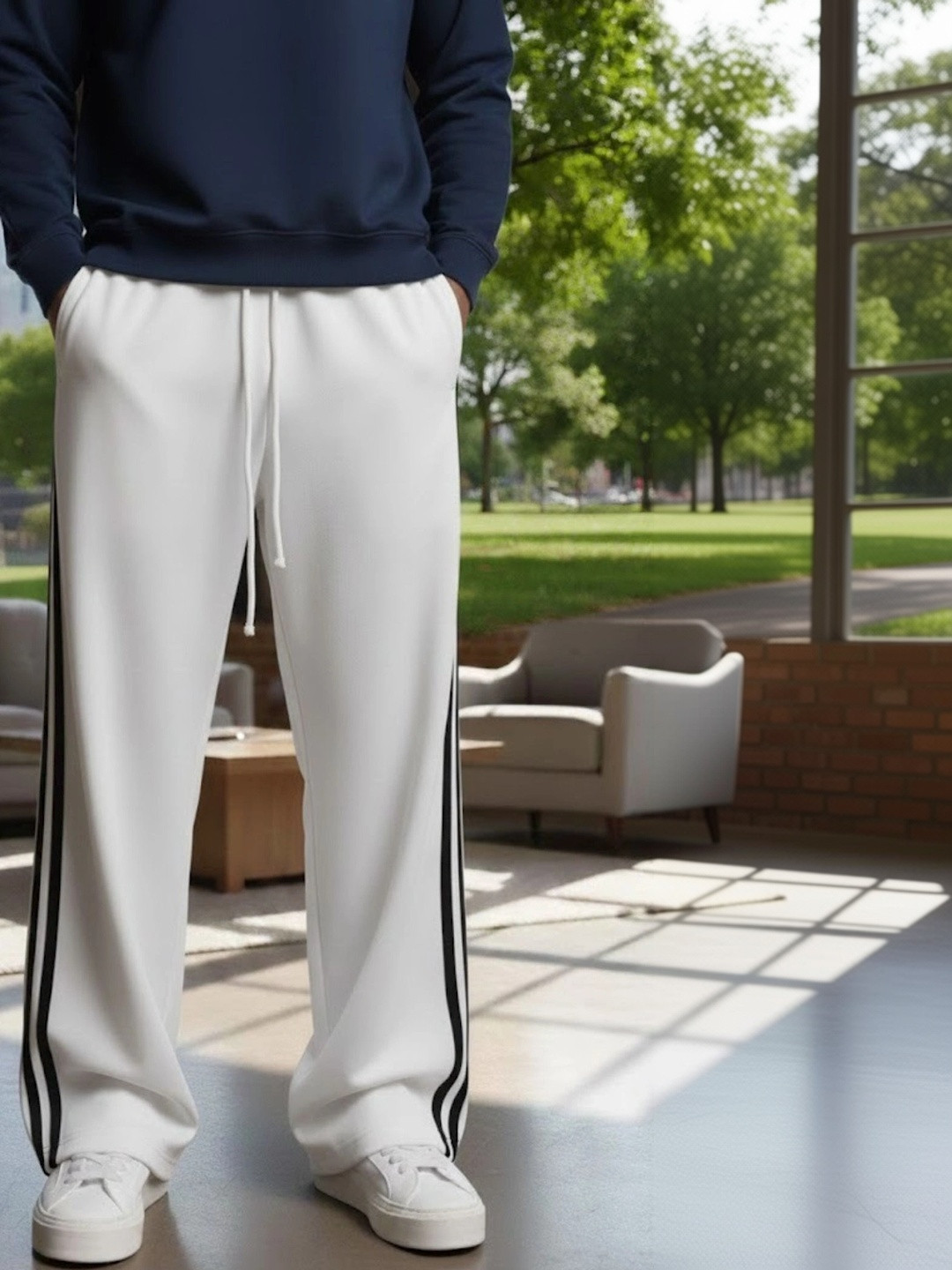 PROGENY Men Striped Track Pants