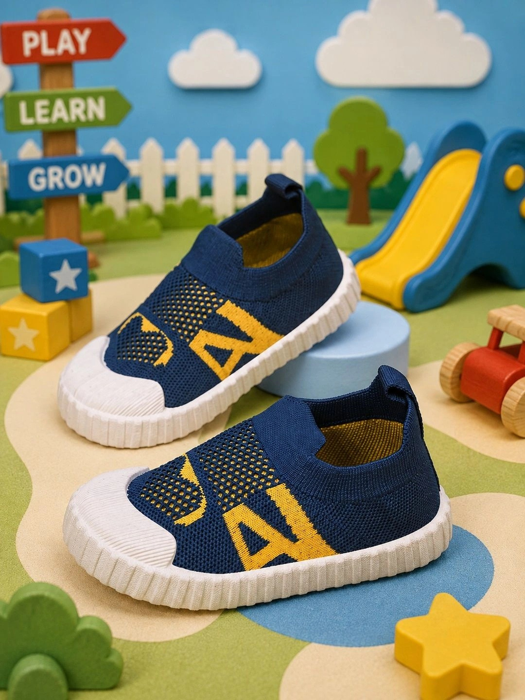 ABLESTEP Boys Colourblocked Sneakers