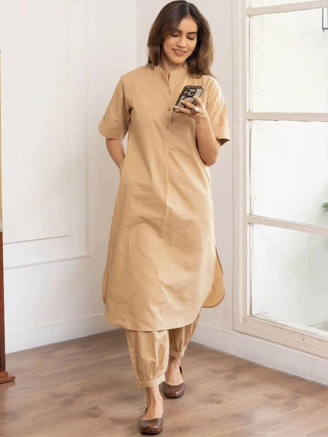 Surma Sand Butter Toast Kurta Co-Ord Set