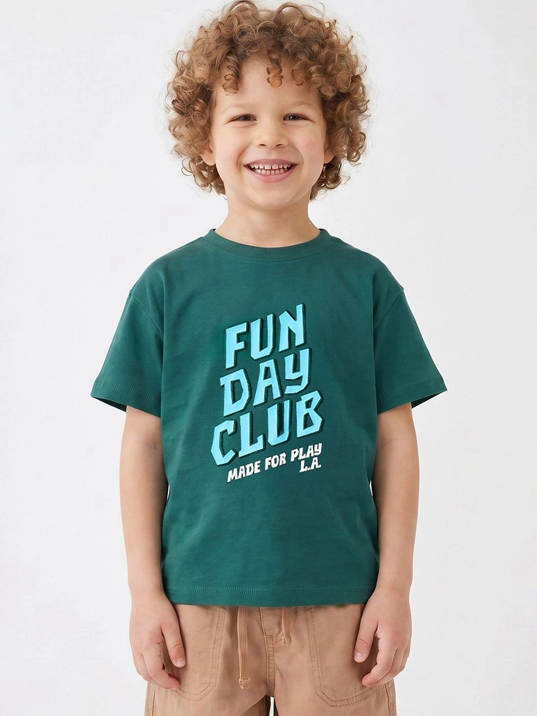Juniors by Babyshop Boys Typography Printed T-shirt
