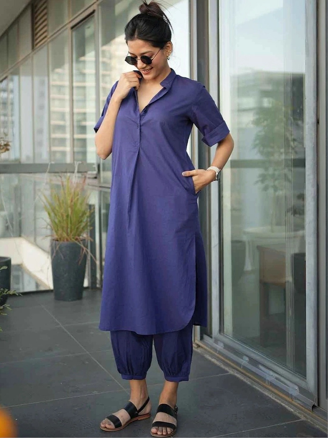 Surma Blue Butter Toast Kurta Co-Ord Set