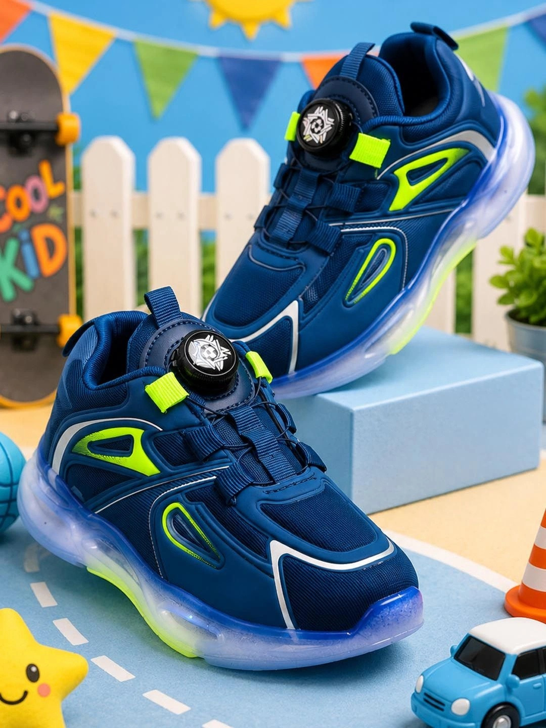 ABLESTEP Boys Colourblocked Sneakers