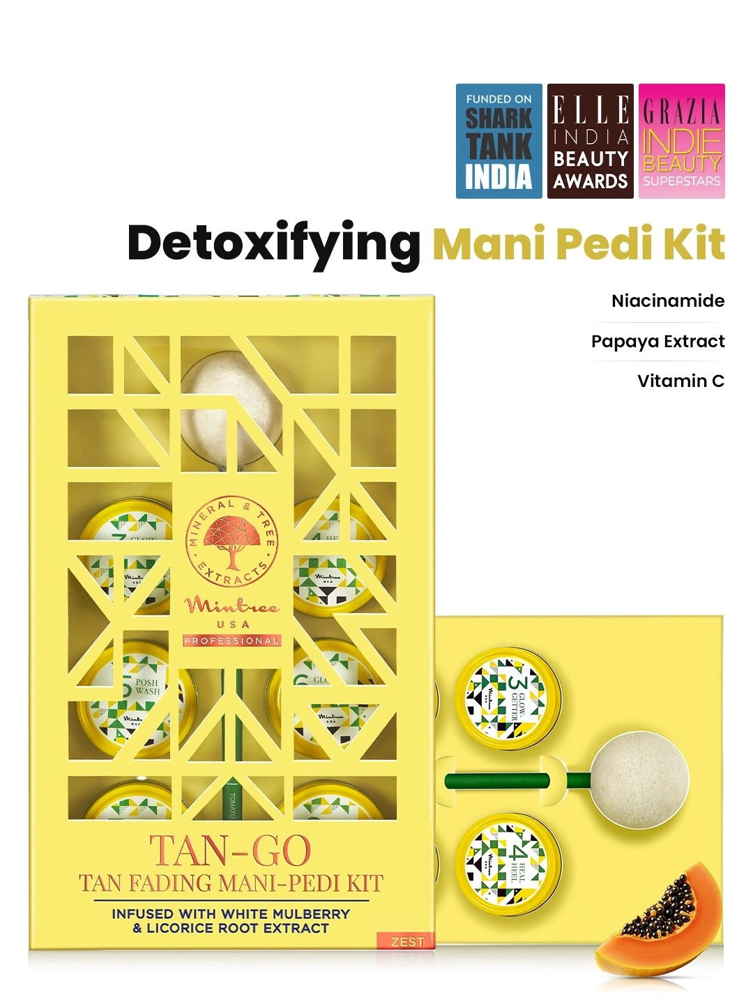 Mintree Professional 9 Step Detan Fading Manicure-Pedicure kit - 151 g