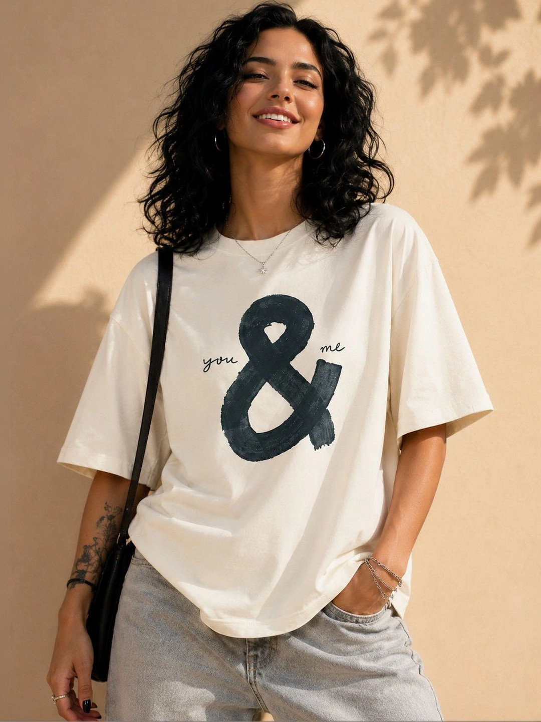 Roadster Women Printed Oversized T-shirt