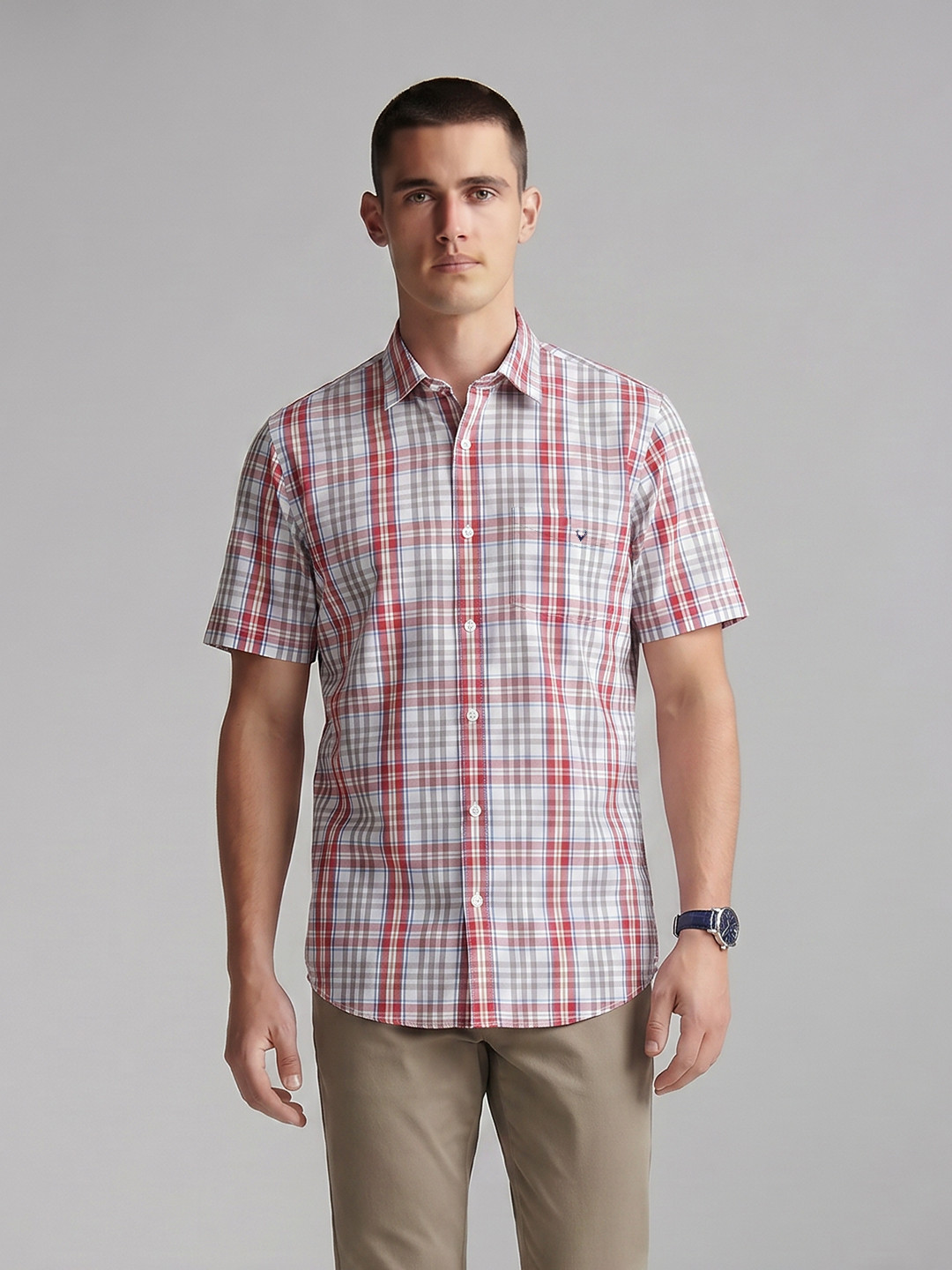 Allen Solly Sport Fit Checked Pure Cotton Casual Shirt