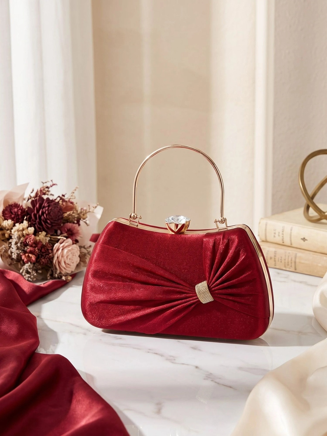 MISHA Embellished Purse Clutch