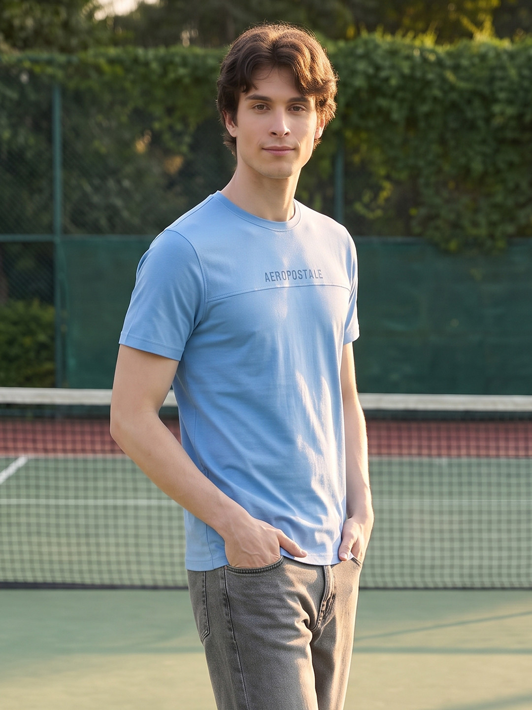 Aeropostale Brand Logo Printed Pure Cotton T-shirt