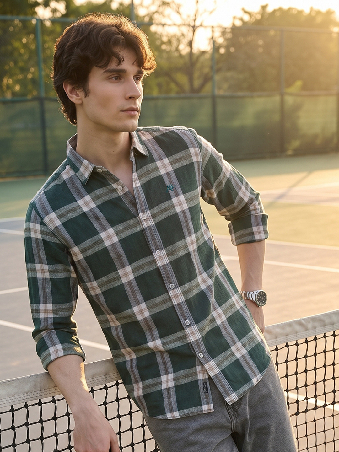Aeropostale Checked Pure Cotton Casual Shirt