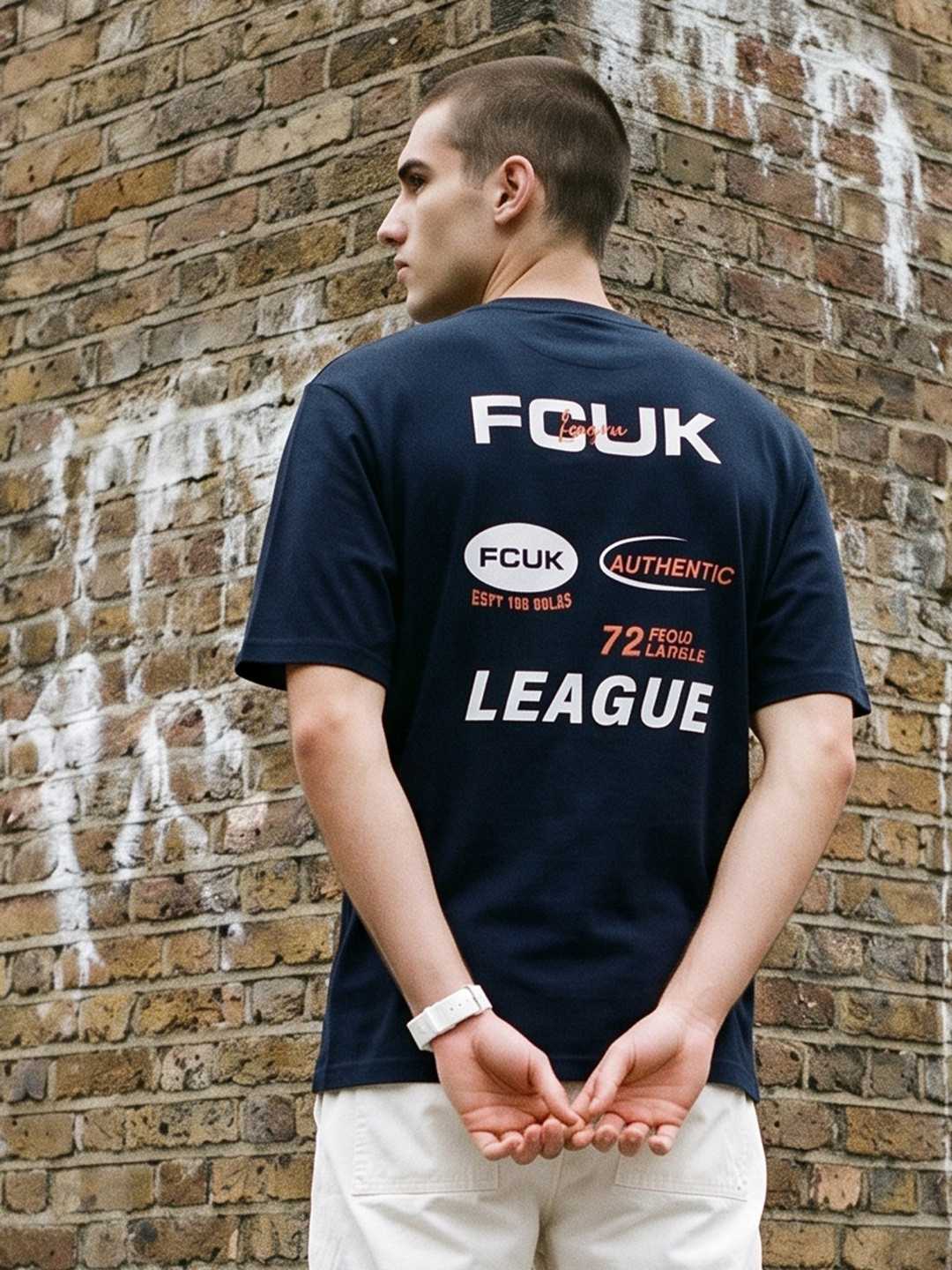 FCUK Printed Pure Cotton T-shirt