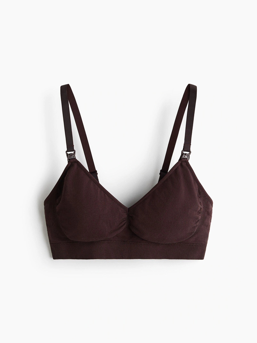 H&M Mama Seamless Padded Cotton-Blend Nursing Bra