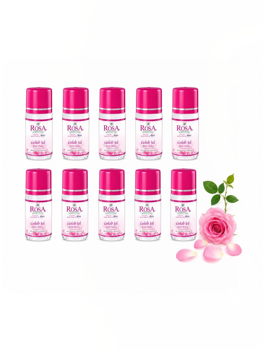 ROSA Set Of 10 Gulab Jal Rose Water - 30 ml Each