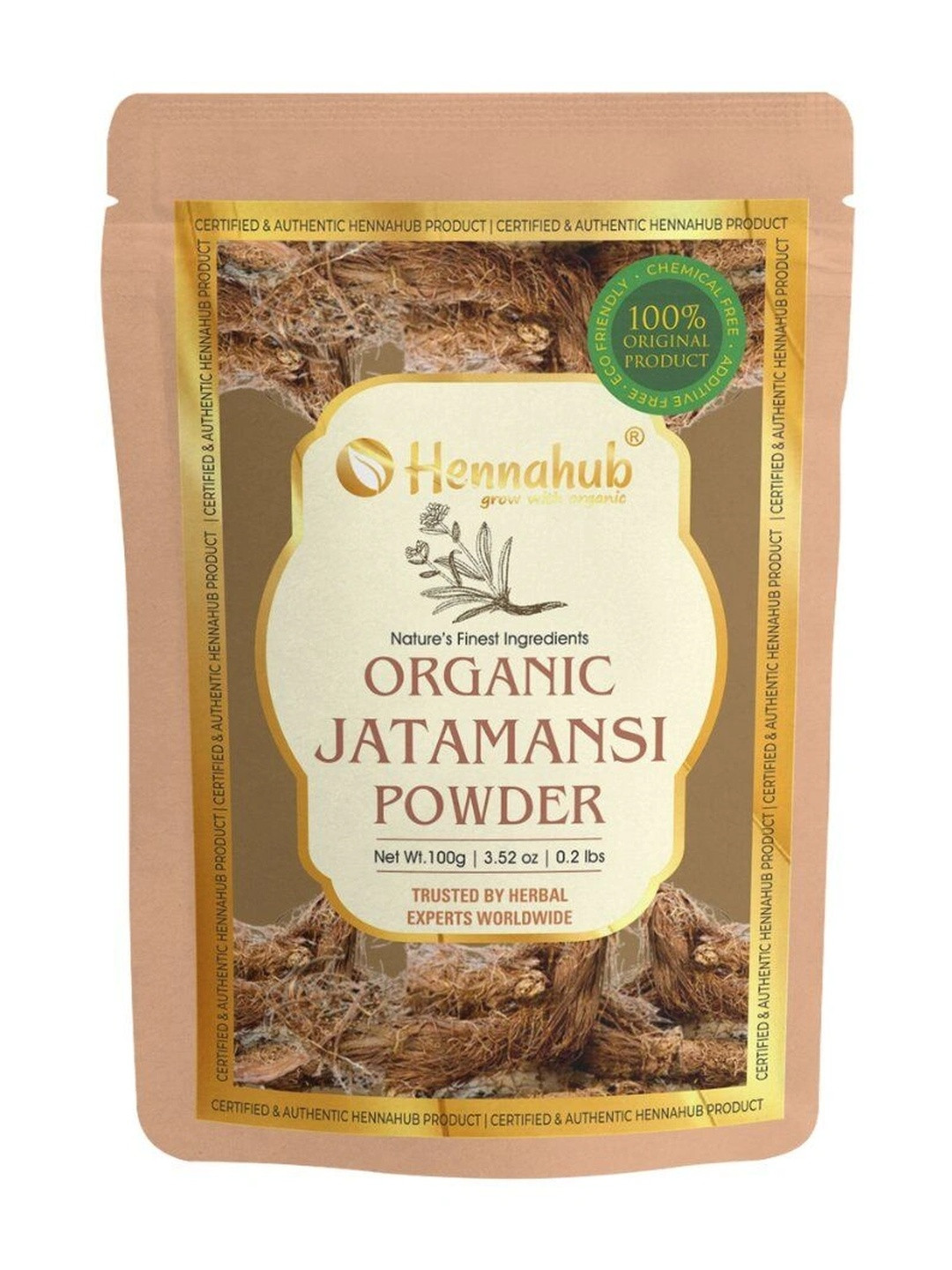HENNAHUB Jatamansi Powder For Hair Growth & Stress Relief-100g