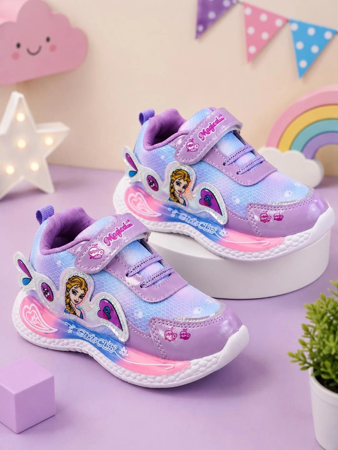 ABLESTEP Girls Colourblocked Sneakers