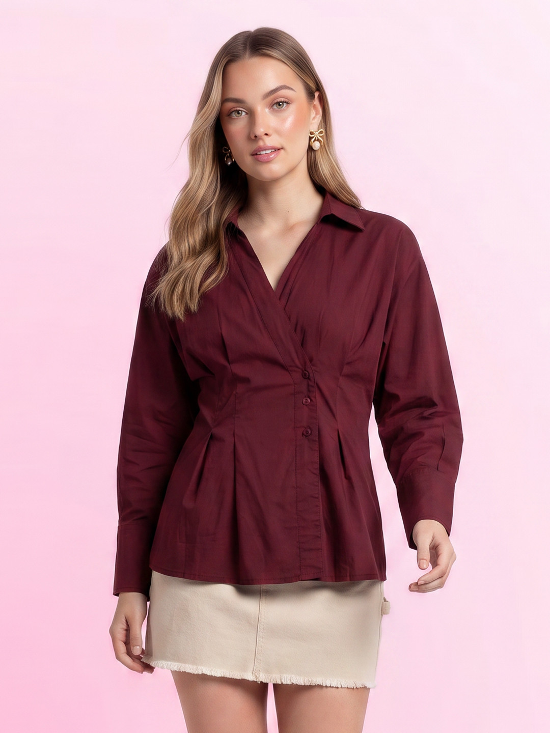 DressBerry Pure Cotton Shirt Style Top