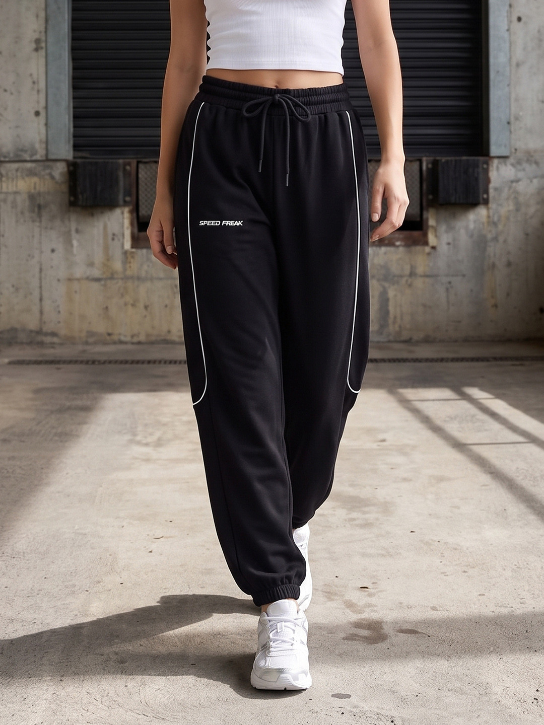 The Roadster Life Co. Women Typography Printed Track Pants