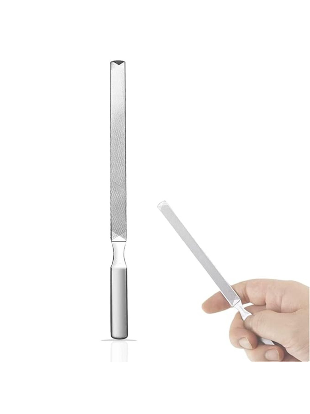 Bronson Professional Double Sided Stainless Steel Nail Filer & Buffer - Steel