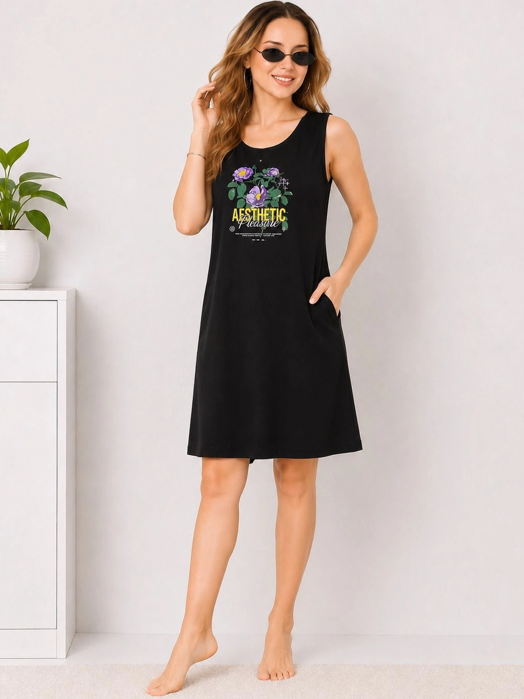 Sukhraa Printed Nightdress