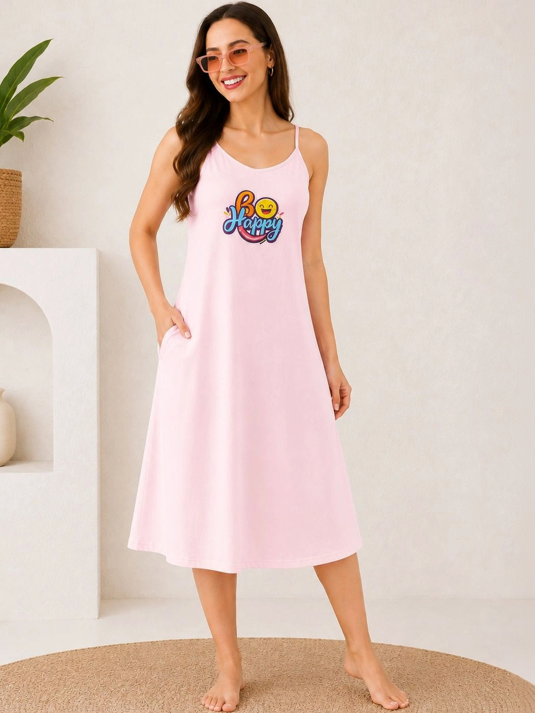 Sukhraa Printed Nightdress