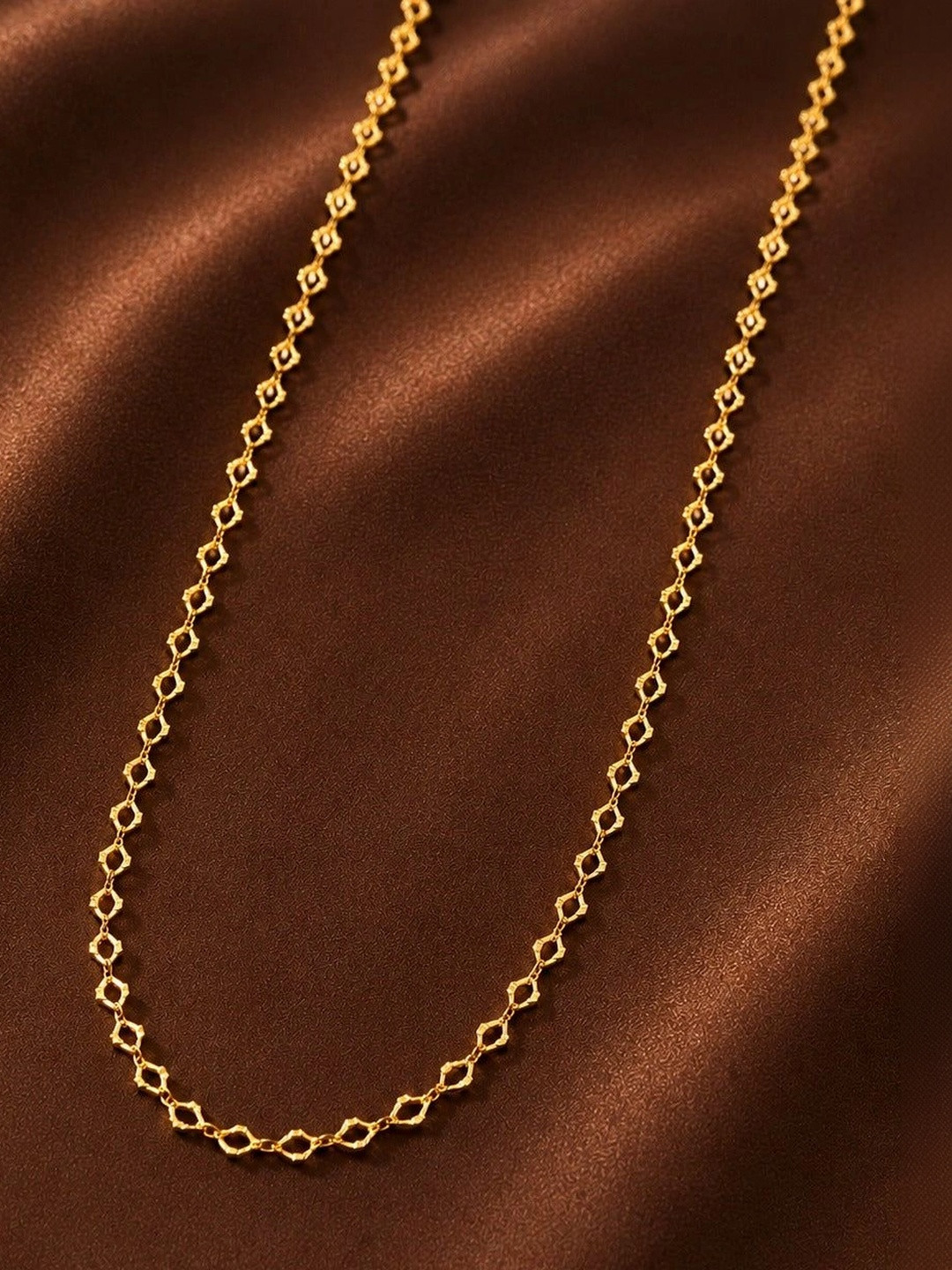 Zeraki Jewels Brass Gold-Plated Chain