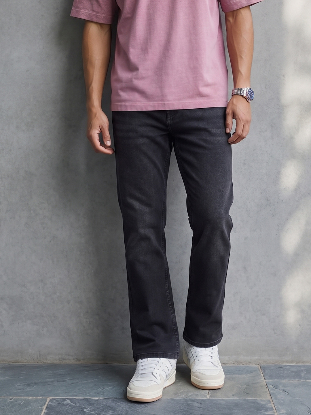 Roadster Men Regular Fit Low Distress Jeans