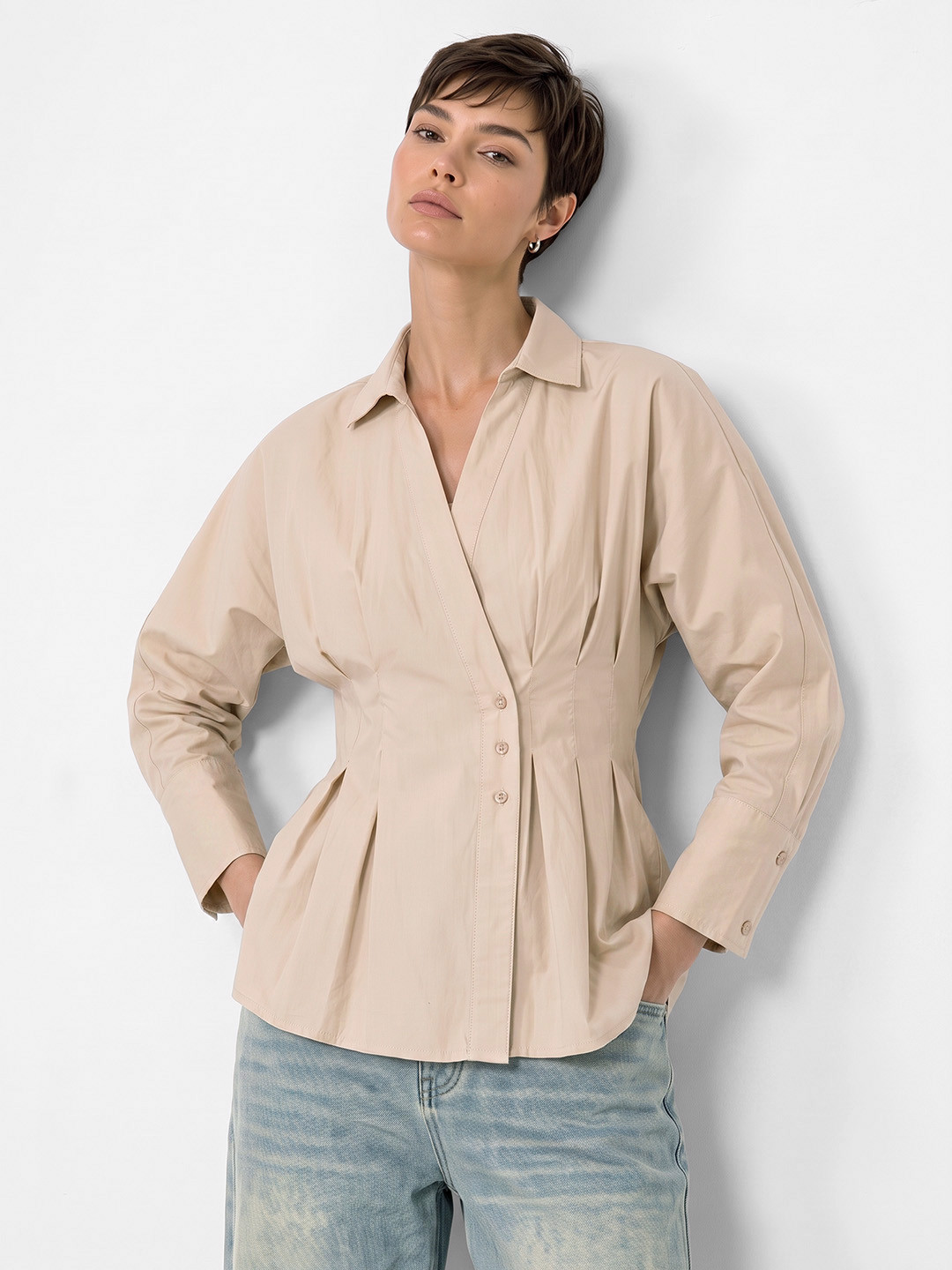 The Roadster Life Co. Cinched Pure Cotton Casual Shirt