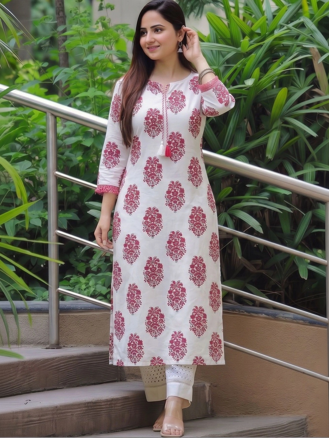 Sa Rasa Women Ethnic Motifs Printed Indie Prints Kurta