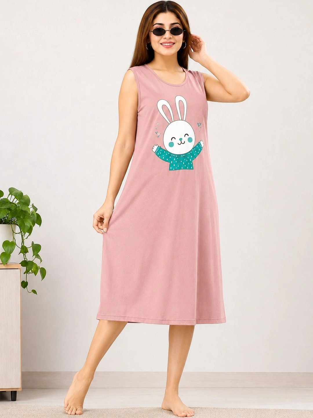 Sukhraa Printed Nightdress