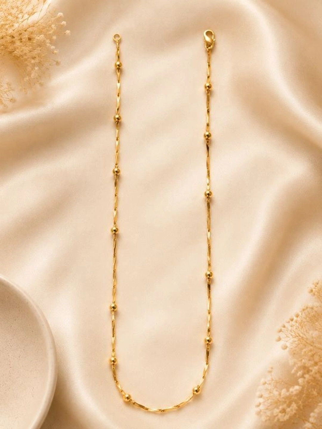 Zeraki Jewels Brass Gold-Plated Chain