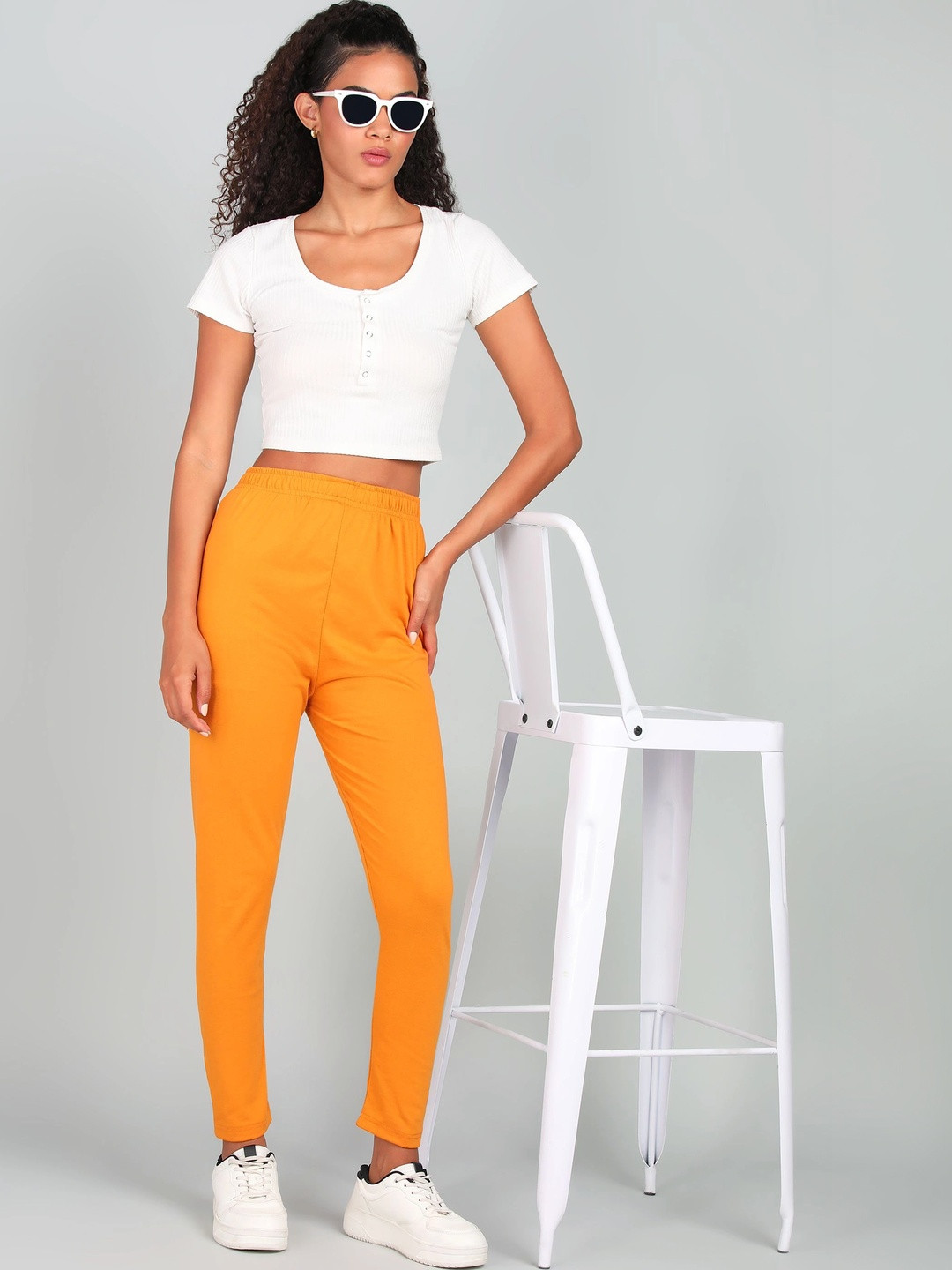 Moda Rapido Slim-Fit Pure Cotton 2 Way Stretchable Comfortable Leggings