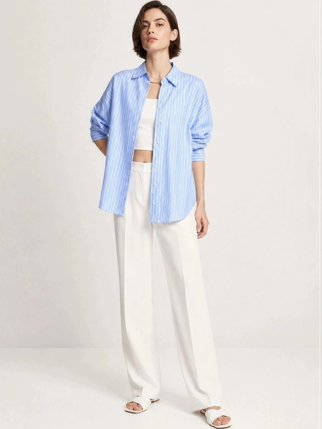 SZN Women Comfort Striped Casual Shirt