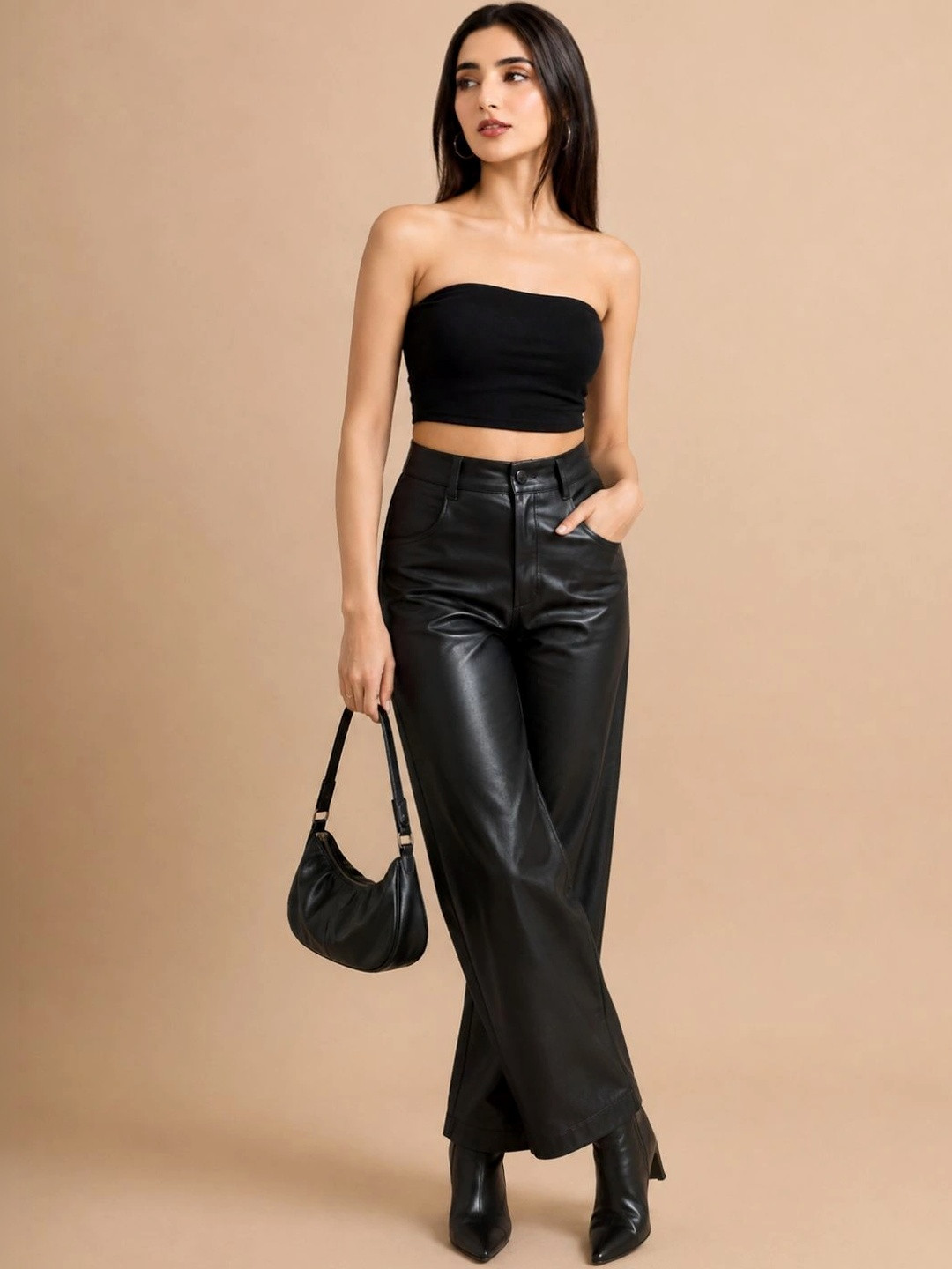 WALLICO Tube Crop Top