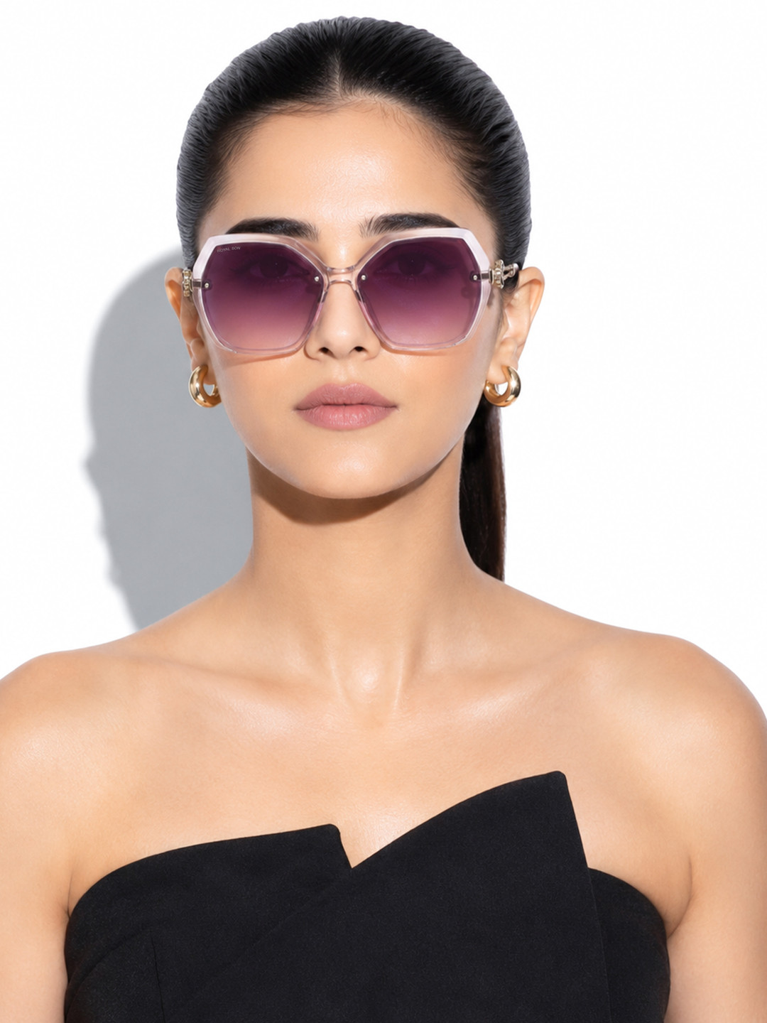 ROYAL SON Women Grey UV Protected Lens & Purple Butterfly Sunglasses CHIWM00115-C3