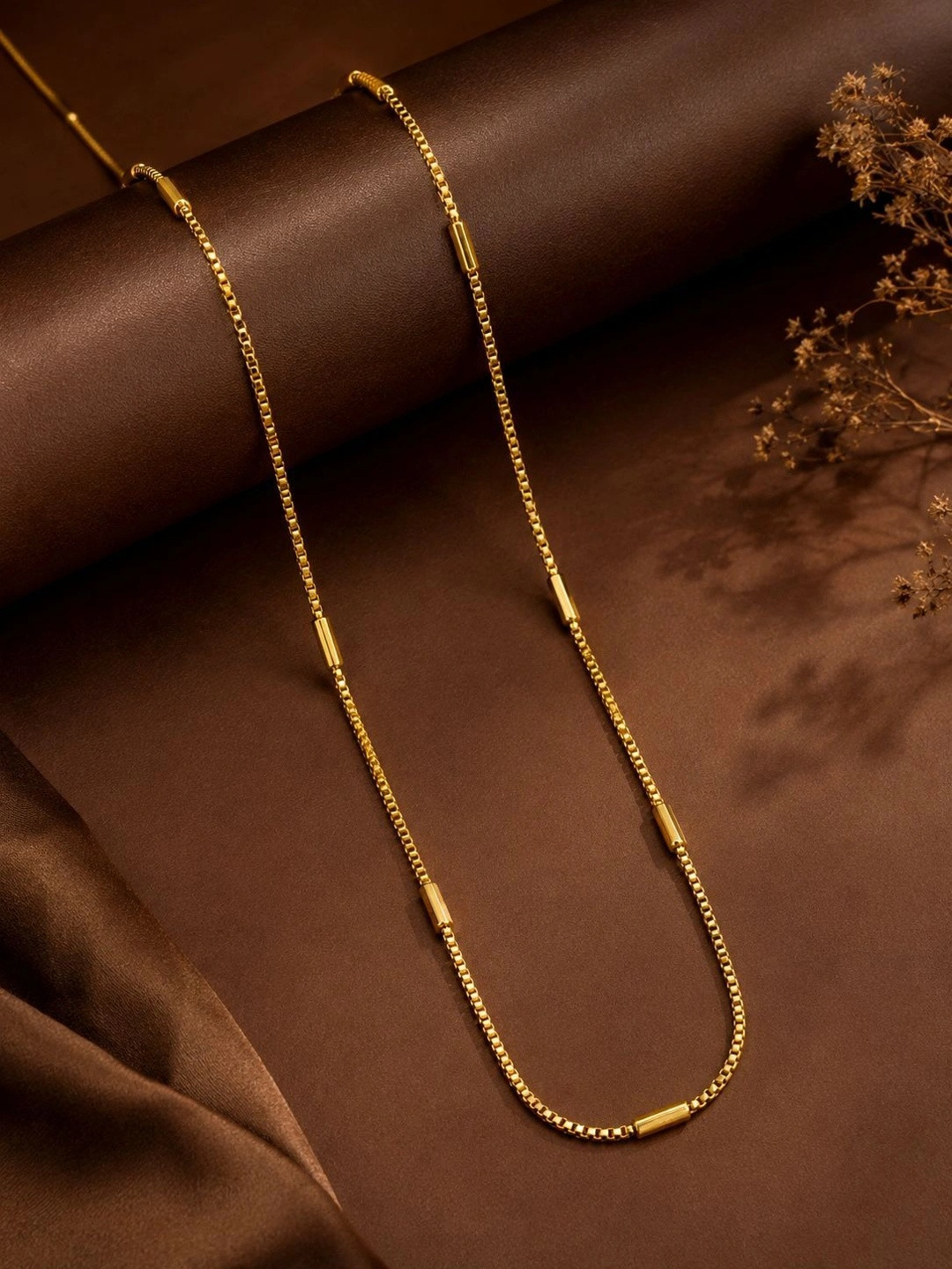 Zeraki Jewels Brass Gold-Plated Chain