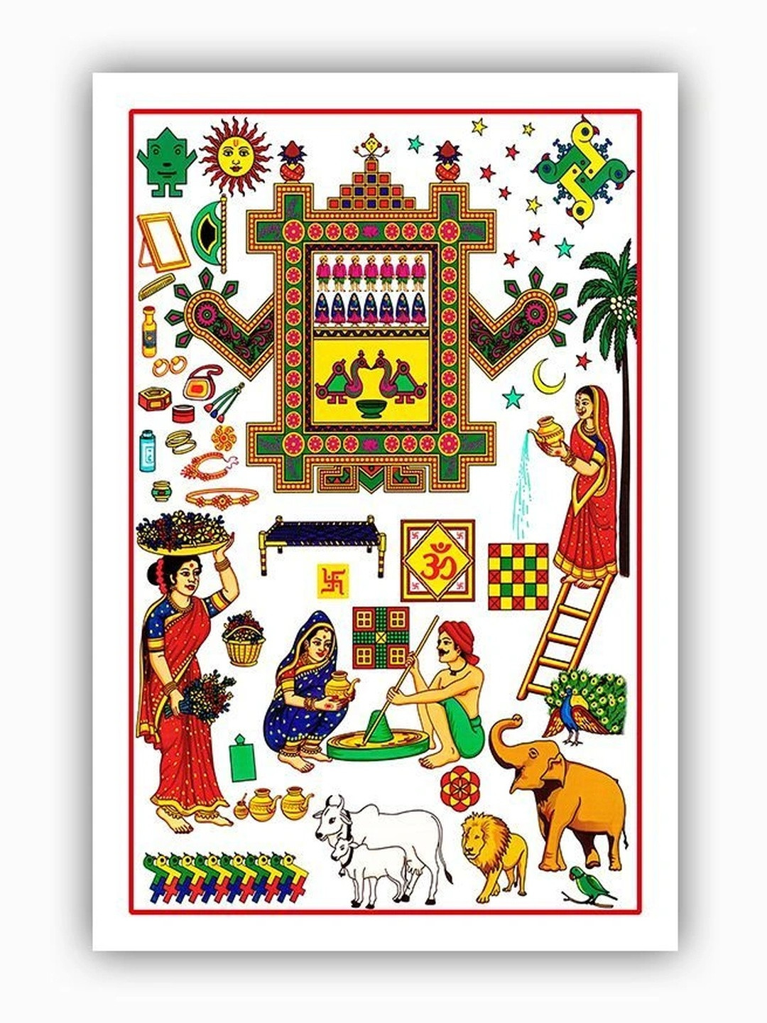 PnF Multicoloured Wood Other Wall Paintings