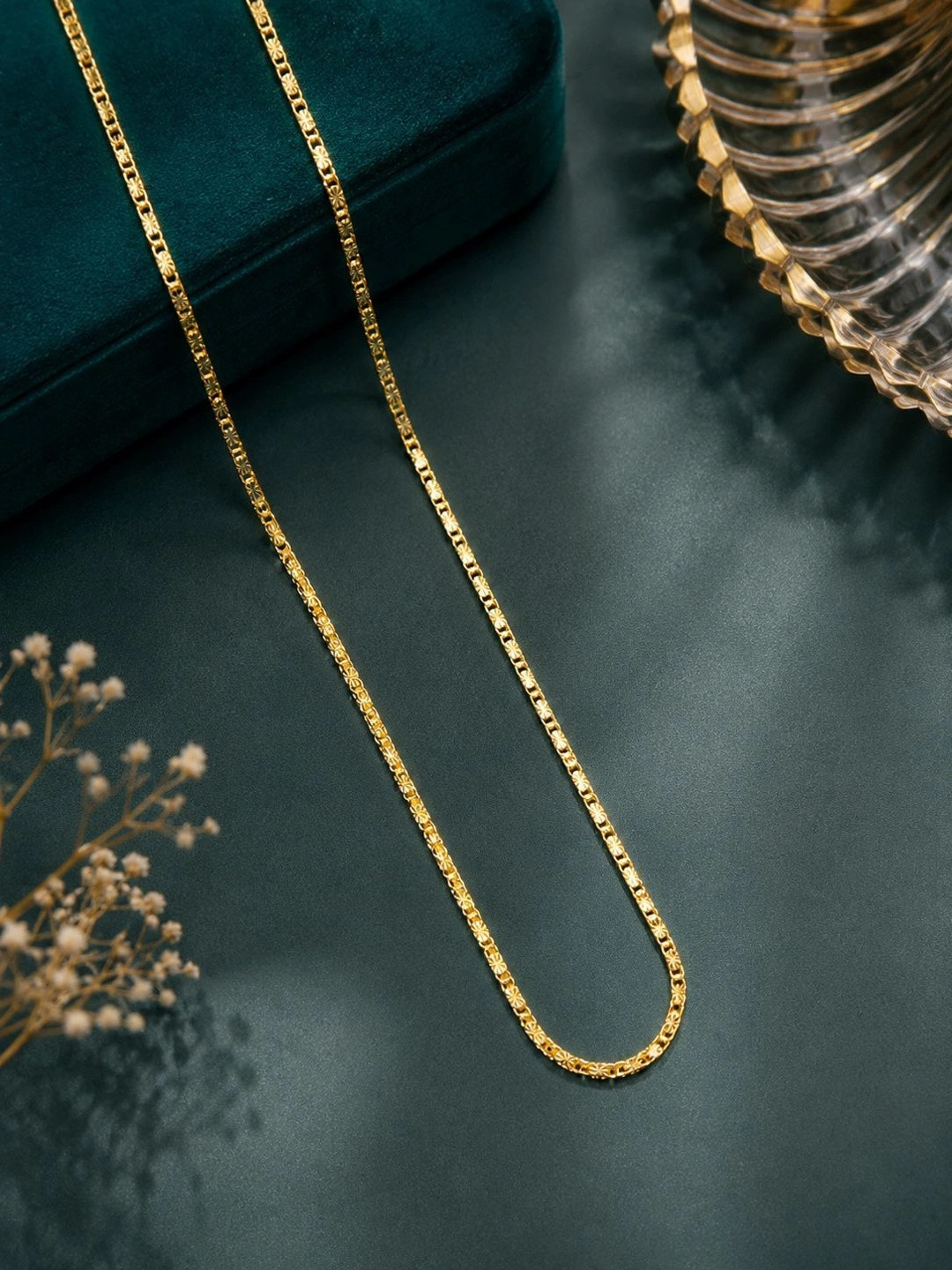 Zeraki Jewels Brass Gold-Plated Chain