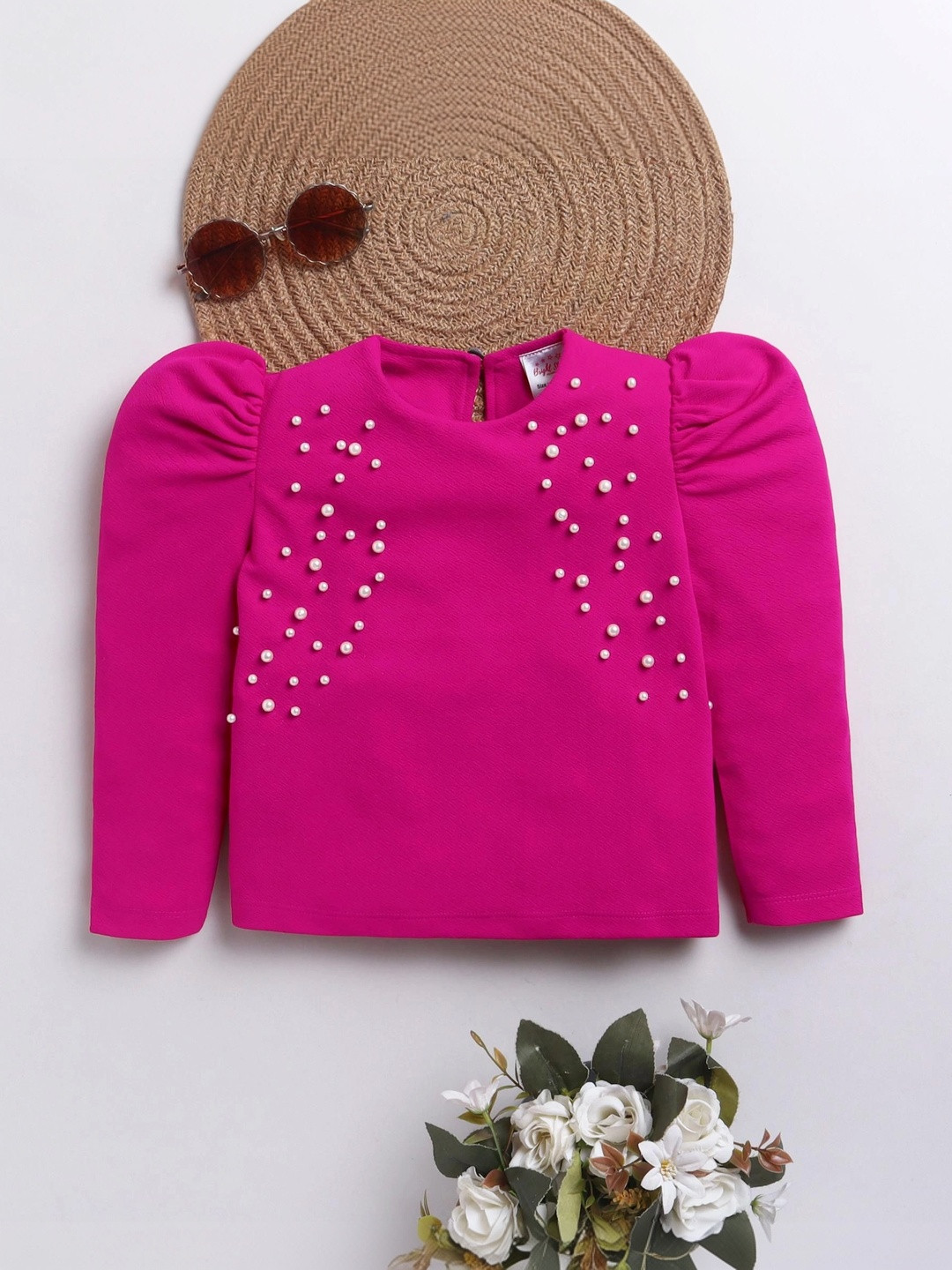BRIGHT STARS KIDSWEAR Puff Sleeve Top