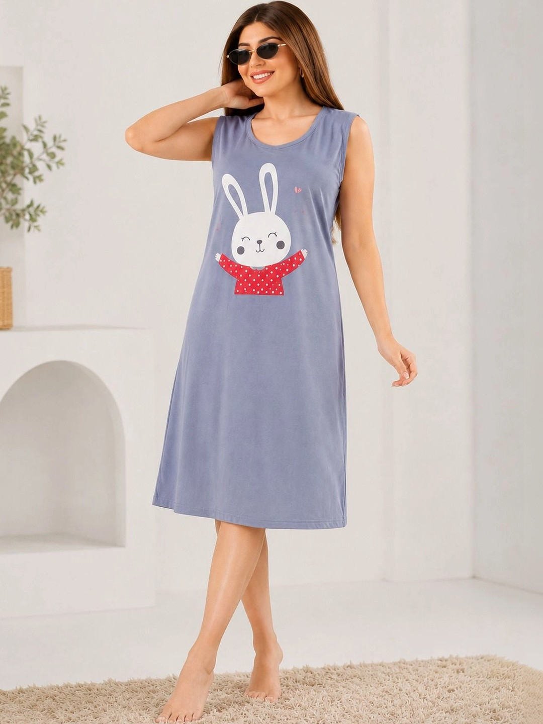 Sukhraa Printed Nightdress