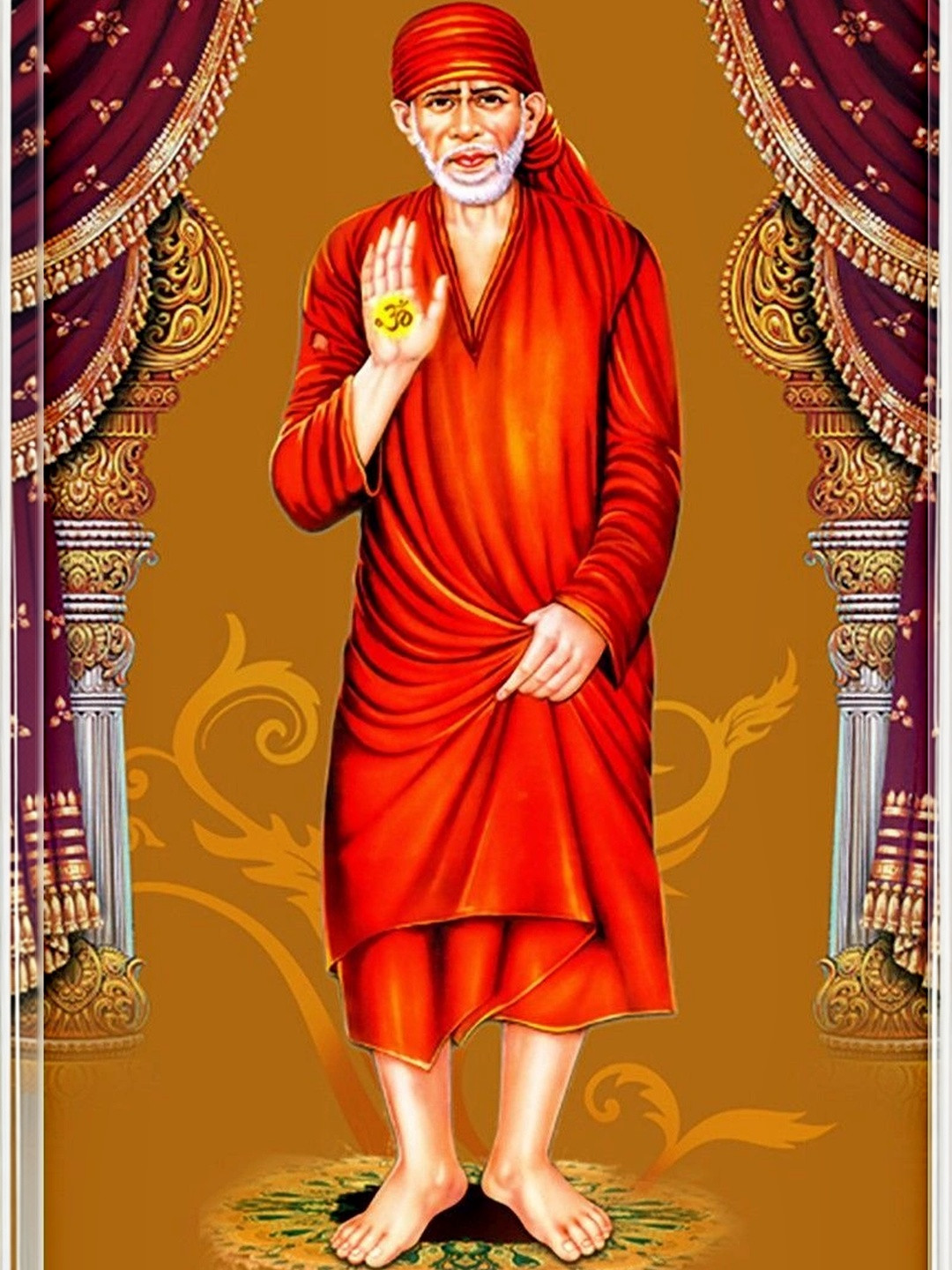 PnF Multicoloured Wood Religious Wall Paintings