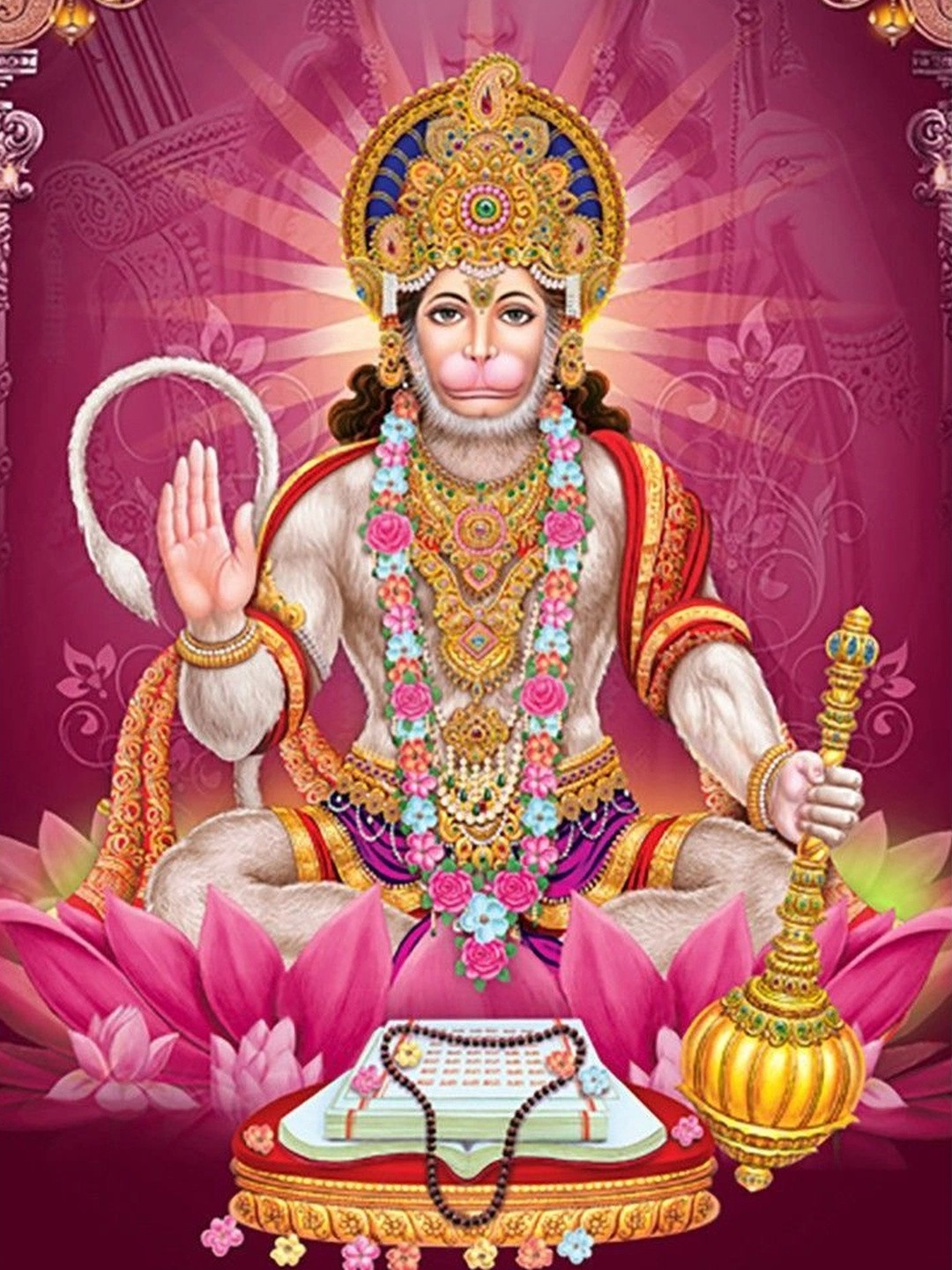 PnF Multicoloured Wood Religious Wall Paintings