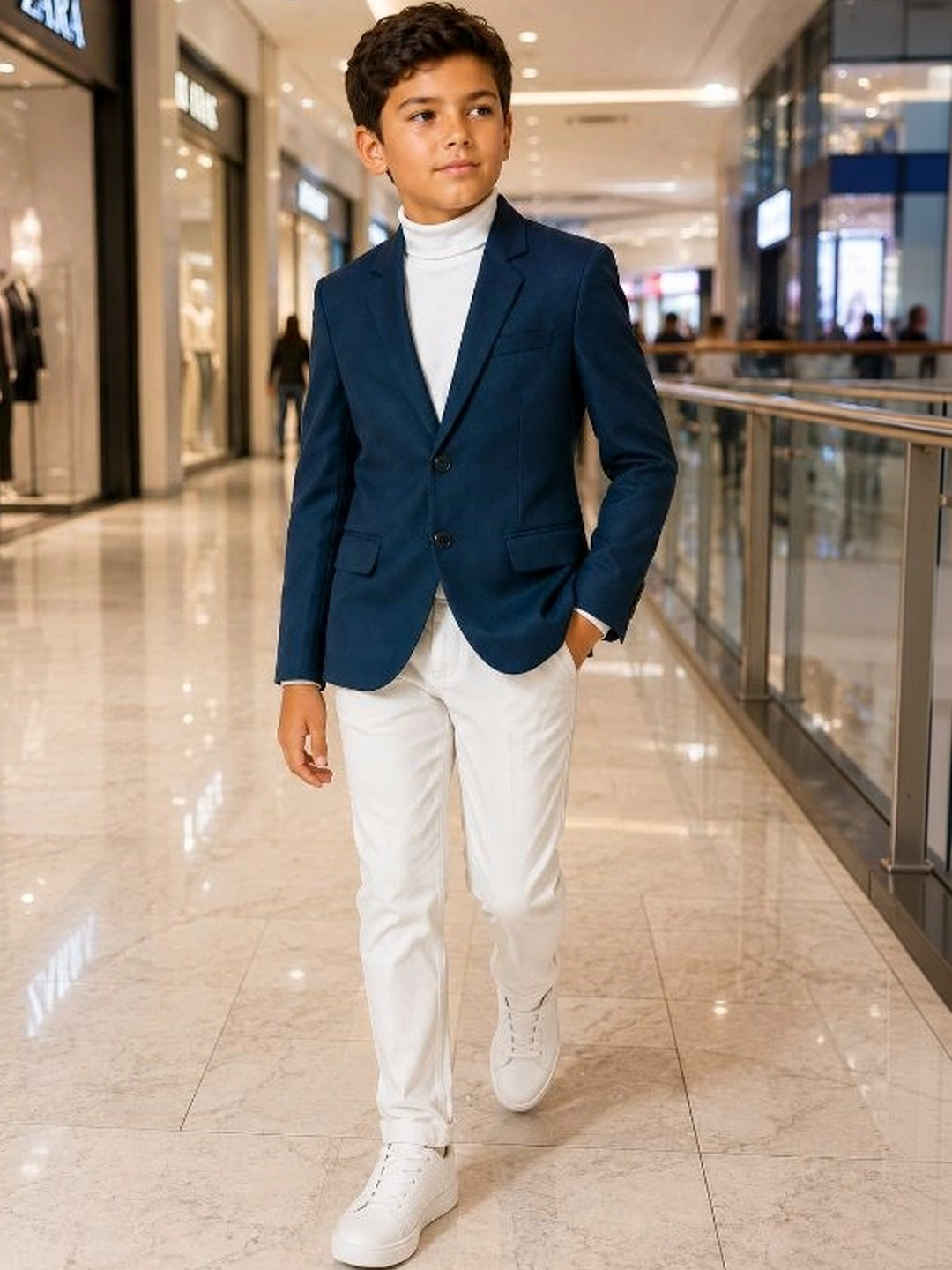Sparklepop Boys Notched Lapel Single-Breasted Party Blazers