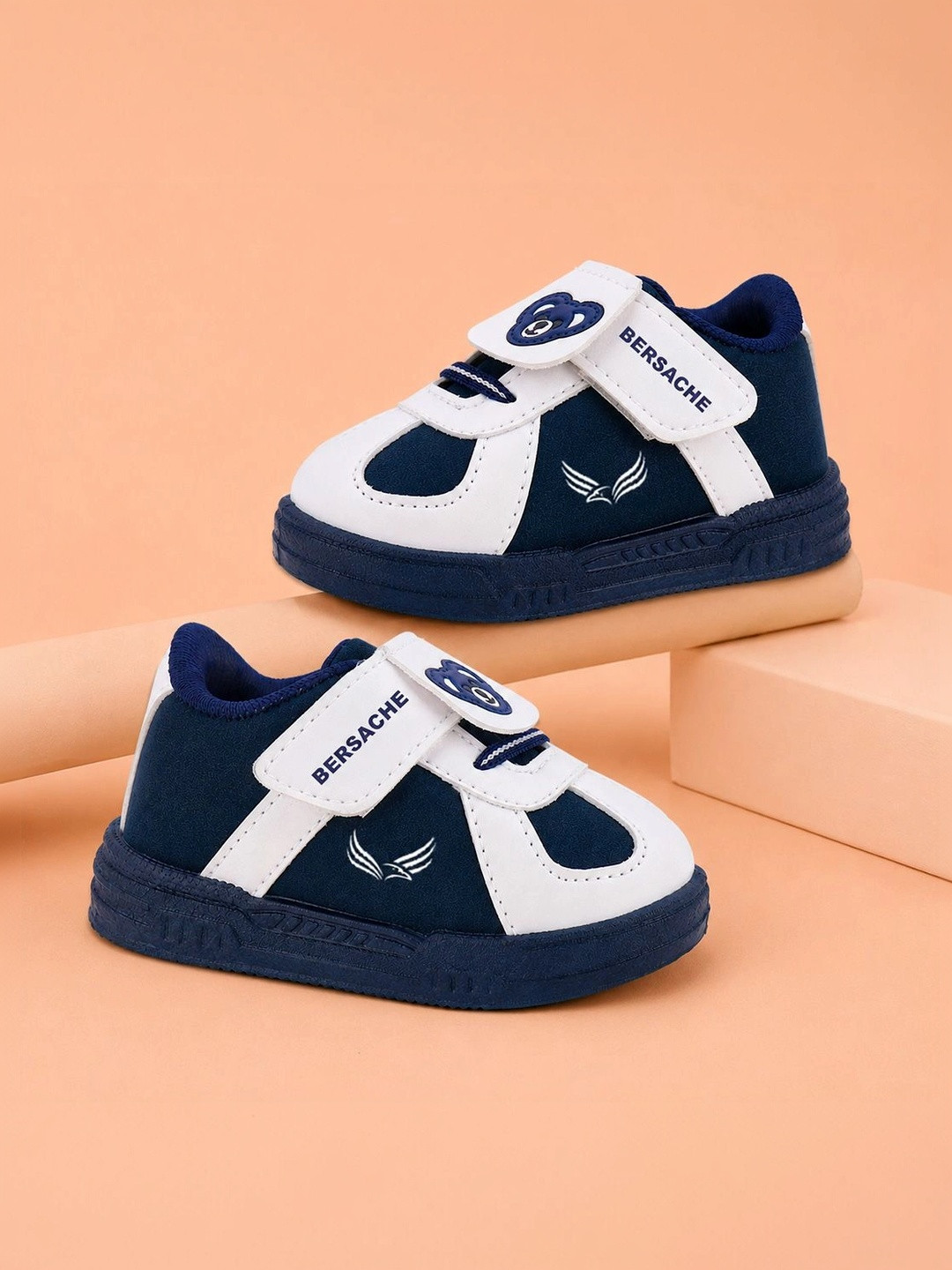 BERSACHE Unisex Kids Colourblocked Sneakers