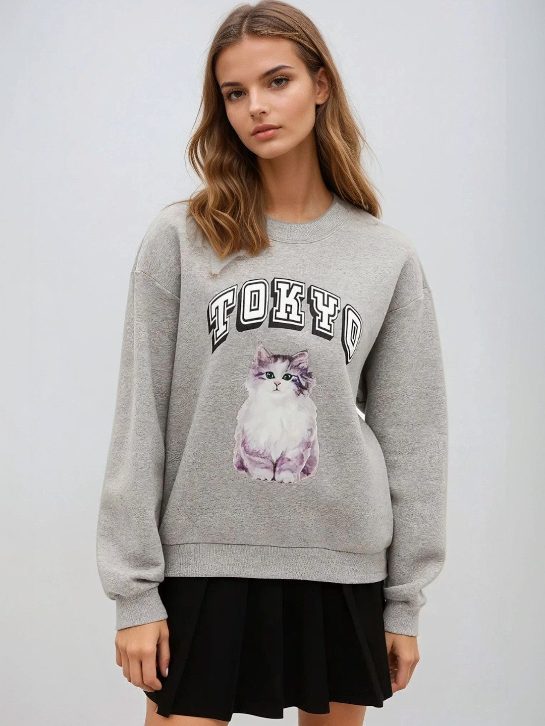 MONKI Graphic Printed Sweatshirt