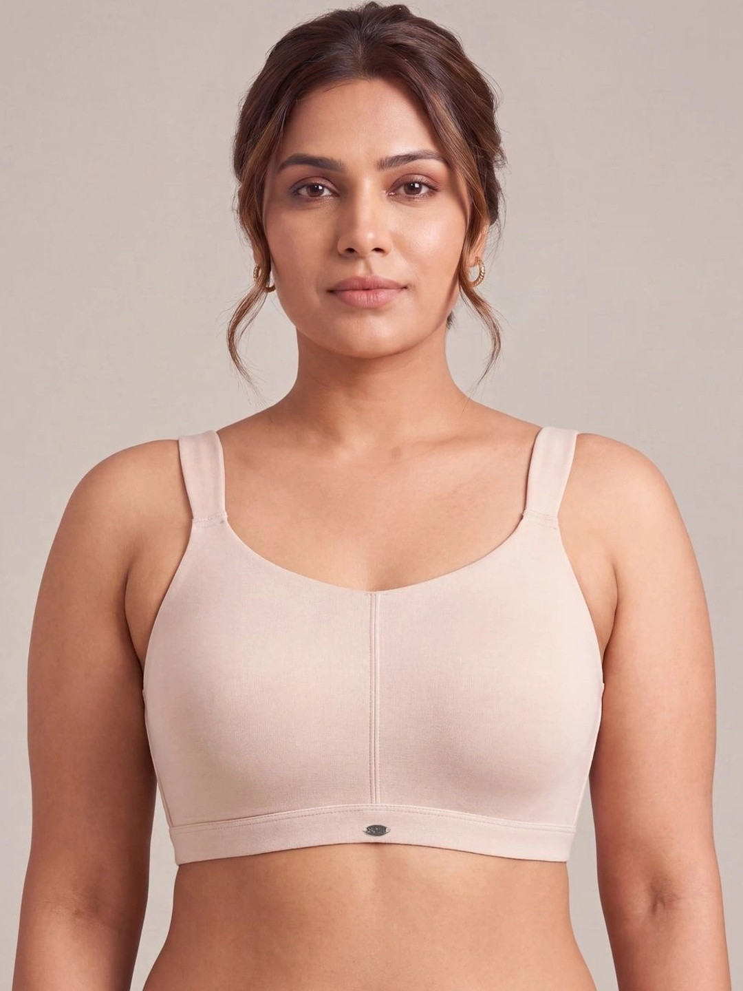 Soie Full Coverage Padded Non-Wired High Impact Cotton Sports Bra