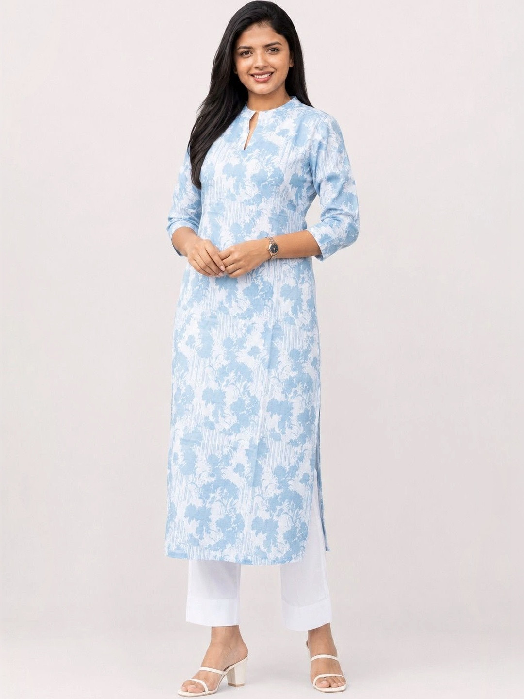 Lugru Collection Floral Printed Kurti