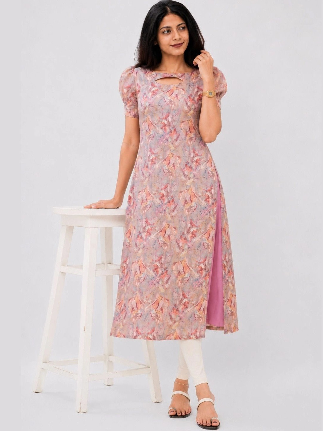 Lugru Collection Printed Kurti