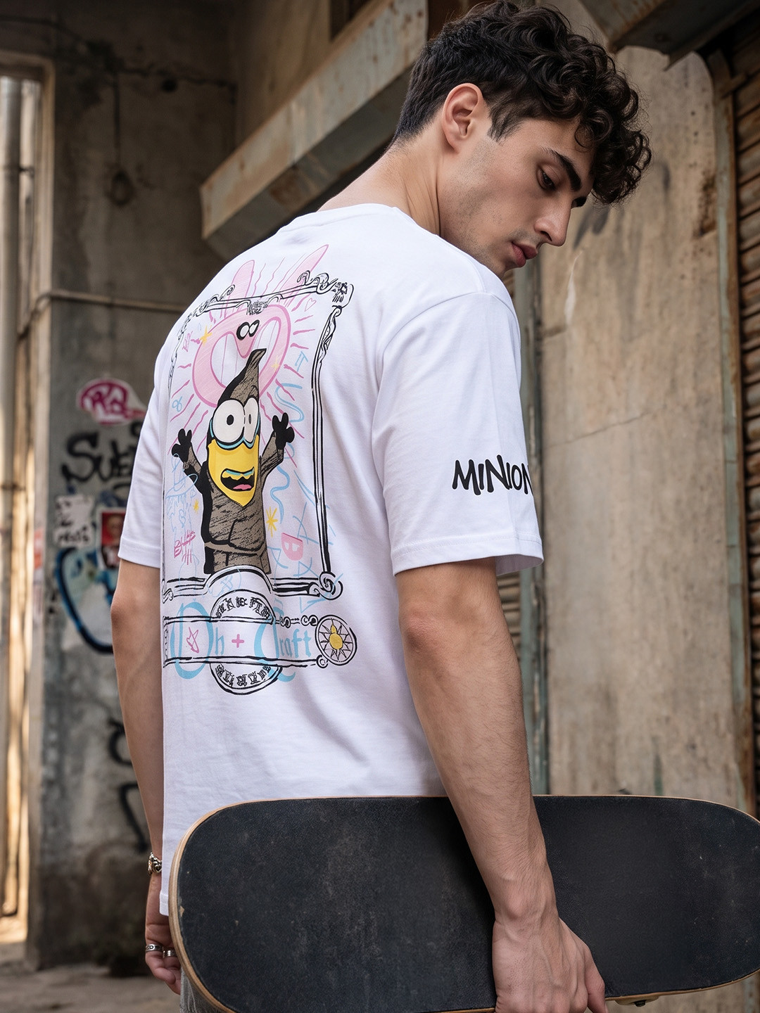 Minions by Kook N Keech Men Minions Printed T-shirt