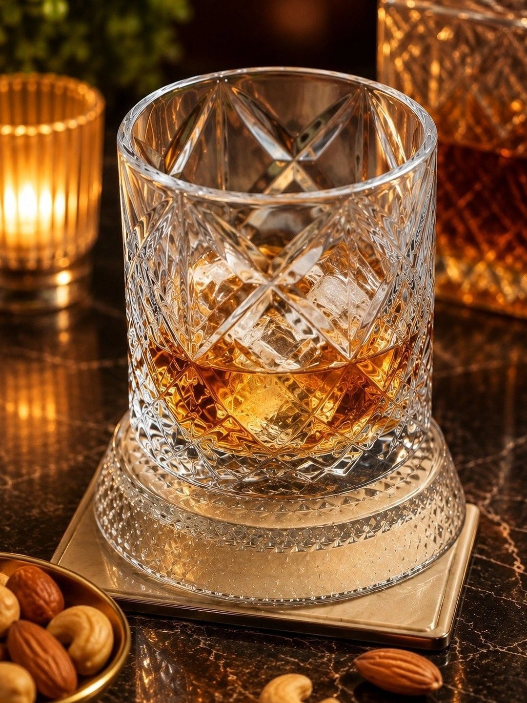 PrimeWorld Transparent Easy to Clean Glass Whisky Glass Bar Glass