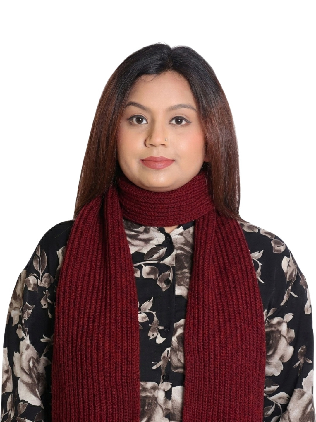 BEAUTIKA Women Ribbed Merino Wool Mufflers